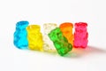 Fruit flavored gummy bears Royalty Free Stock Photo