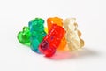 Fruit flavored gummy bears Royalty Free Stock Photo