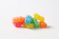 Fruit flavored gummy bears Royalty Free Stock Photo