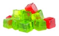 Fruit Flavour Jelly Cubes Royalty Free Stock Photo