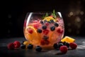 Fruit frizzle juice. Generate Ai