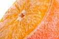 Fruit frozen in ice Royalty Free Stock Photo