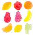 Fruit gummi candies assortment