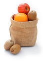 Fruit in gunny bag Royalty Free Stock Photo