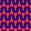 Fruit ice cream seamless pattern vector illustration background icon heart cartoon dessert sweet cold snack Royalty Free Stock Photo