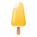 Fruit ice cream vector illustration icon isolated cartoon dessert sweet cold snack vanilla tasty frozen candy flavor Royalty Free Stock Photo