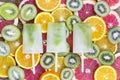 FRUIT ICE. Fruit textures. fruit, ice, cream, summer, dessert, cold, food, fresh, Royalty Free Stock Photo