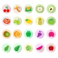 Fruit icon sets.