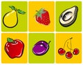 Fruit illustrations