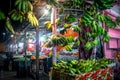 Fruit Indian street shop. Royalty Free Stock Photo