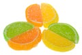 Fruit jellies isolated