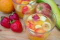 Fruit jelly dessert closeup Royalty Free Stock Photo