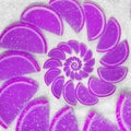 Abstract fruit jelly wedges cantle lobule on white sugar background. Violet jellies. Abstract fruit jelly on white sugar backgrou Royalty Free Stock Photo