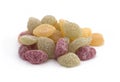 Tasty jelly candies on white background Royalty Free Stock Photo