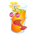 Fruit juice in a glass