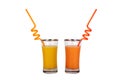 Fruit Juice in Glass with Pipet Healthy Life