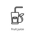 Fruit juice icon from Drinks collection. Royalty Free Stock Photo