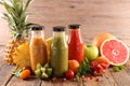 Fruit juice, smoothie Royalty Free Stock Photo