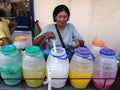 Fruit juice vendor in antipolo city philippines in asia Royalty Free Stock Photo