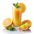 fruit juice white background Royalty Free Stock Photo