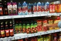 Fruit juices in a Store