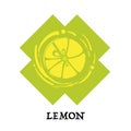 Fruit lemon graphic element design icon symbol