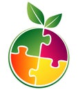 Fruit logo Royalty Free Stock Photo
