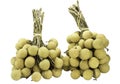 Fruit longan fresh isolated on white Royalty Free Stock Photo
