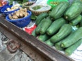 Fruit at the Maeklong Railway Market Royalty Free Stock Photo