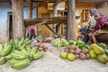 Fruit market, in Kitwa, Uganda