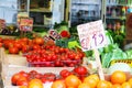 Fruit market in the street.