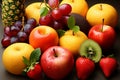 Fruit medley featuring a variety of delectable flavors and types Royalty Free Stock Photo