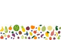 Fruity unregular border with copy space isolated Royalty Free Stock Photo