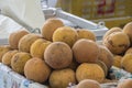 Sandoricum koetjape santol or cottonfruit is a tropical fruit grown in Southeast Asia