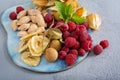 Fruit and nuts snack board