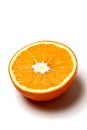 Fruit:  Orange Half Isolated on White Royalty Free Stock Photo
