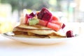 Fruit pancake Royalty Free Stock Photo