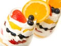 Fruit Parfait in Wine Glass