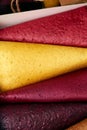 Fruit pastille close-up in craft paper box Royalty Free Stock Photo