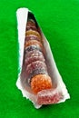 A closeup of bright colourful fruit pastilles. Royalty Free Stock Photo