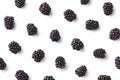 Fruit pattern of blackberries