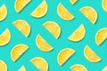 Fruit pattern of lemon slices