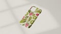 Fruit pattern phone case trendy design stylish mobile cover cute accessory modern protection for iphone or android Royalty Free Stock Photo