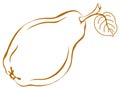 Fruit pear, pictogram