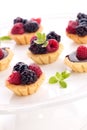 Fruit petite cakes Royalty Free Stock Photo