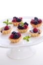 Fruit petite cakes Royalty Free Stock Photo