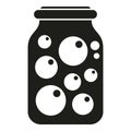 Fruit pickled icon simple vector. Food jar Royalty Free Stock Photo