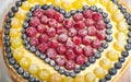 Fruit pie background. Royalty Free Stock Photo