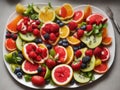 fruit plate.ai generation