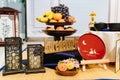 fruit plate. decoration and accessories for Doljanchi. first birthday of Korean.